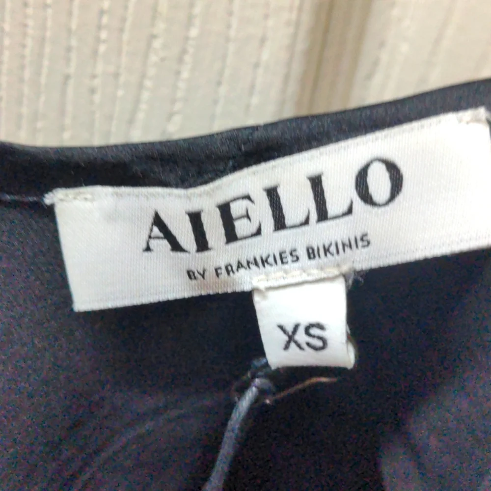 Aiellos by Frankie’s bikinis silk dress black XS